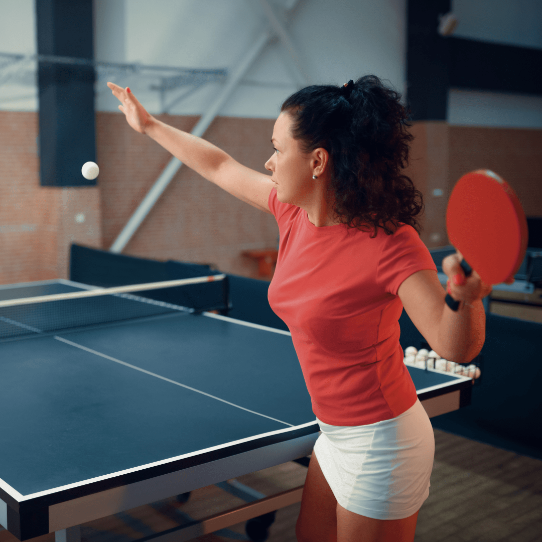 joueuse de tennis de table